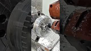 High Efficiency Gear Milling on DS-6146SY for Precision. #cnc #cncprecision #smartlathe