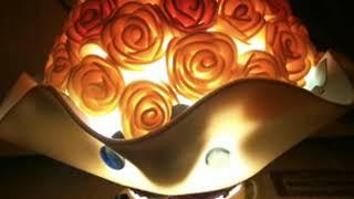 Букет-светильник из изолона. Bouquet lamp from izolona. 從izolona的花束燈