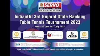 Tanisha D [SRT] Vs Hahi R [RJT] Girls Singles U/13 Gujarat State Table Tennis Association