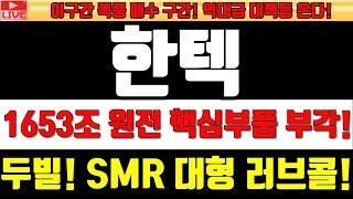[한텍][긴급속보]1653조 원전 핵심부품 부각! 두빌! SMR 대형 러브콜! #한텍 #한텍주가 #원전해체 #방사능 #SMR