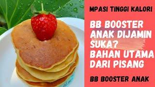 SNACK MPASI TINGGI KALORI | Berat Badan Anak Naik Drastis Dengan Pancake Pisang Kurma