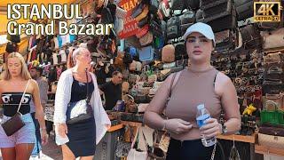 Istanbul Turkey Grand Bazaar, Fake Market 4K Walking Tour