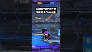 When your silver friend hits a double  #youtubeshorts #funny #shortvideo #viral #rocketleague