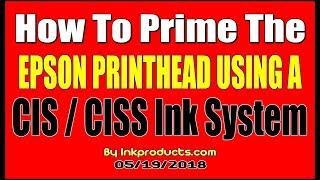 How to prime the Epson Printhead using a CIS ink system