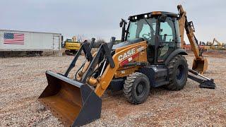 4x4 Case 580 N Backhoe Loader With Extendahoe, Pilot Controls & Full Cab