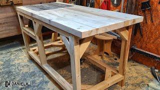 DIY Workbench with Built in Table Saw from pallet wood