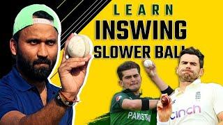 3 EASY STEPS to bowl Perfect INSWING ball like Shaheen Afridi and James Anderson |#cricketcoaching