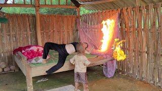 threshing rice, cooking sticky rice to sell at the market, the boy burned down the house/Lý Tuyết