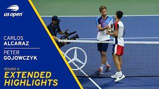 Carlos Alcaraz vs Peter Gojowczyk Extended Highlights | 2021 US Open Round 4