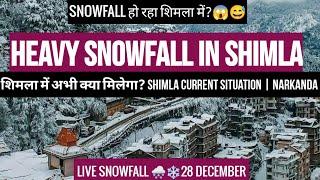 Shimla snowfall today | Shimla today weather | Shimla latest snowfall | Kufri | Narkanda