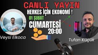Herkes için #Borsa  01 Şubat 2025 Canlı Yayın  Konuğumuz Tufan Küçük  #altın #bist100 #bitcoin 