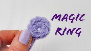 Left handed crochet Magic ring 3 EASY WAYS /Tips and Tricks