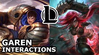 Garen Interactions with Other Champions | A COUPLE, A FORBIDDEN LOVE | League of Legends Quotes