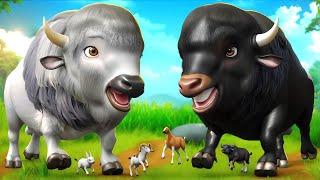 White Bison vs. Evil Black Bison | Donald’s Farm Animal Heroic Rescue Adventure