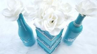 Dollar Tree DIY Wedding Centerpiece | Tiffany Blue Bridal Shower