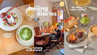 life in beijing ️ cafe hopping, snowman yogurt bowl  hutong bookstores, osmanthus latte 