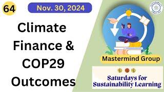 Climate Finance and COP 29 Outcomes