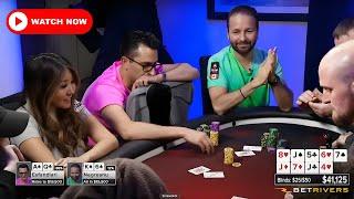 Negreanu, Hellmuth, Esfandiari $50/$100 high stakes cash game poker