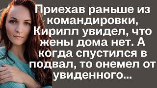 Приехав раньше из командировки, Кирилл увидел, что жены дома нет. А когда спустился в подвал, то...