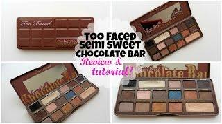 TOO FACED SEMI SWEET CHOCOLATE BAR EYESHADOW PALETTE REVIEW & TUTORIAL | SoniaVerardo BeautyBlog