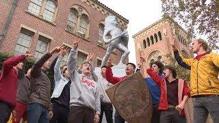 USC statues, including Tommy Trojan, get 24/7 protection during UCLA week