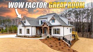 TOUR The Evans Plan by Bercher Homes in Montview Estates (1+ Acre Lots) | Acworth GA New Homes