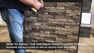 How to Install Fake Stone Corners DIY