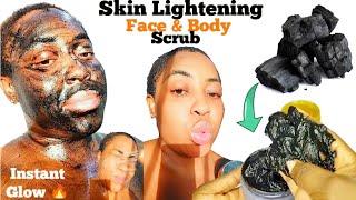 How To Make  Skin Lightening Charcoal Face Scrub  For Soft Smooth Radiant Brighter Skin Tone..