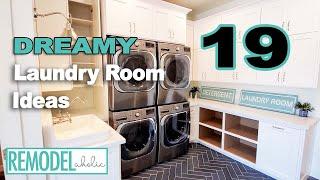 19 Dreamy Laundry Room Ideas | Remodelaholic  #diy #ideas #laundryroom