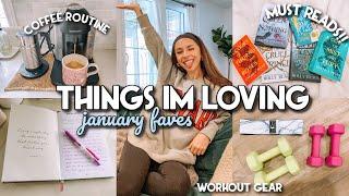 THINGS IM LOVING VLOG | BOOKS, COFFEE ROUTINE, FITNESS GEAR, SKINCARE, & MORE