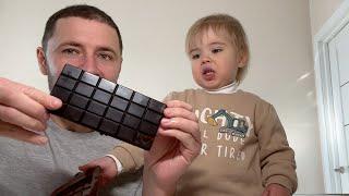 Hilarious Reaction! Baby Tries Homemade Chocolate for the First Time!