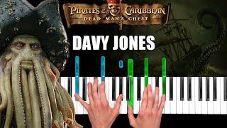 Pirates of the Caribbean - Davy Jones Theme - Piano Cover & Tutorial