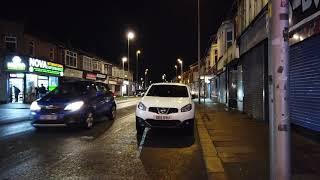 in the dark on central drive..blackpool