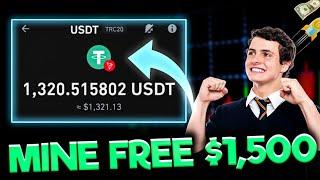 How To MINE FREE $1,500 USDT Sent To Your Trust Wallet Every 24 Hours || Free usdt mining site 2024