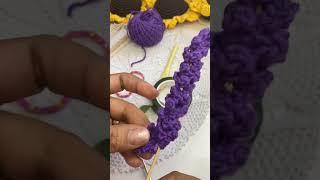 Flor Lavanda en CROCHET #crochet #hechoamano #lavanda #asmr #hechoconamor