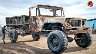 Man Fully Restores Abandoned Military Truck | Start to Finish Build by @restorationproduct1718