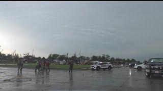 Tornado damage in Greenfield