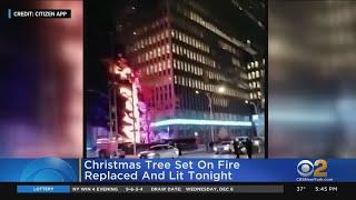 Christmas Tree Outside Fox News Headquarters Replaced After Fire