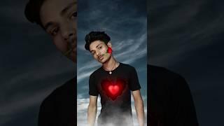 Glowing Heart And Rose Photo Editing #picsart #edit #editing #photography #trending #shorts