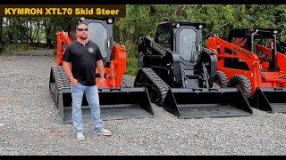 KYMRON XTL70 Tracked Skid Steer Digging and testing attachments