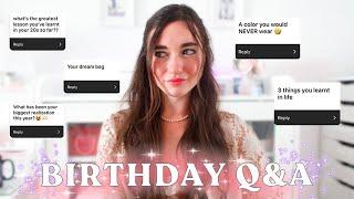 Birthday Q&A  / Turning 27 and Answering YOUR Questions!