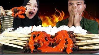 MUKBANG SATE MADURA PEDAS SIRAM SAMBAL RAWIT️