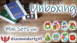 Unboxing | DIAMONDARTGIFT.COM Diamond Painting | 3 wirklich tolle und wunderschöne Mini Sets!