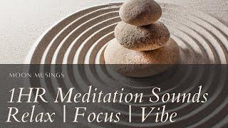 1Hr Meditation Sounds | Moon Musings