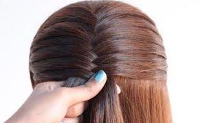 Very nice beautiful hairstyle for long hair// Hairstyle for ladies// Hair style girl simple and easy