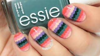 Cute Spring Scalloped Nail Art (easy for beginners!)