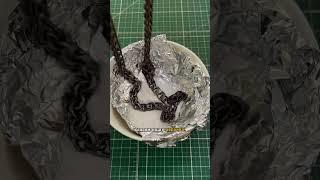 Как почистить серебро #jewelry #экибастуз  #серебро #какпочиститьцепь #лайфхак #почиститьсеребро