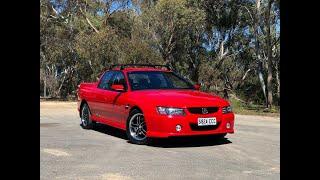 2005 Holden Crewman VZ SS Z Red 6 Speed Manual Utility #50034