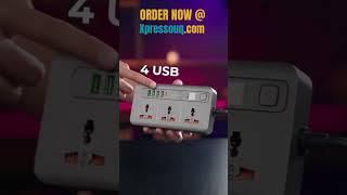 Porodo Multi-Port Power HUB 4 USB-A/USB-C Ultimate Home & Office Kit 2M | Xpressouq