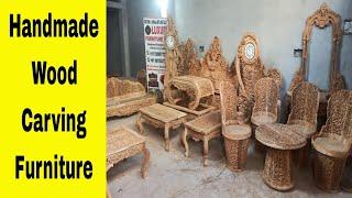 Handmade teak wood carving furniture products structure frames designed by Luxury Furniture Art